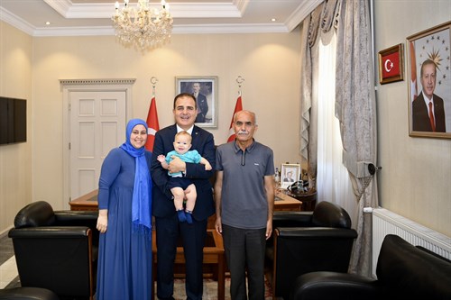 Şehit Sözleşmeli Piyade Er Adnan Ergen’in Babası Mehmet Ergen, Valimiz Sayın Dr. İdris Akbıyık’ı Ziyaret Etti