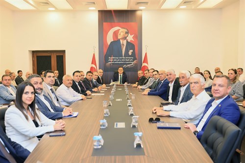  İl Taşkın Koordinasyon Kurulu Toplantısı, Valimiz Sayın Dr. İdris Akbıyık Başkanlığında Valilik Toplantı Salonunda Yapıldı