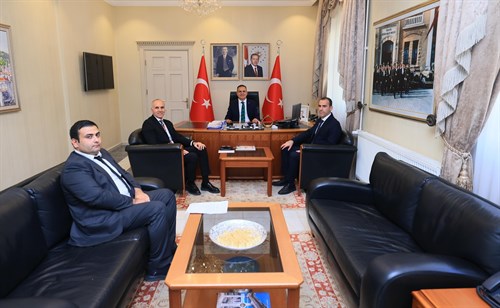 DSİ 21. Bölge Müdürü Birol Çınar Valimiz Sayın Dr. İdris Akbıyık’ı Ziyaret Etti